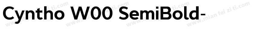 Cyntho W00 SemiBold字体转换